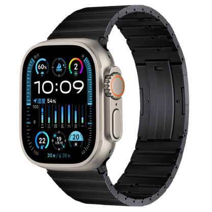 PG65 Single Bead Bamboo Joint Spring Bars Titanium Metal Watch Band, For Apple Watch Series 10 46mm, For Apple Watch Series 10 42mm, For Apple Watch SE 2023 44mm, For Apple Watch SE 2023 40mm, For Apple Watch Ultra 2 49mm, For Apple Watch Series 9 45mm...