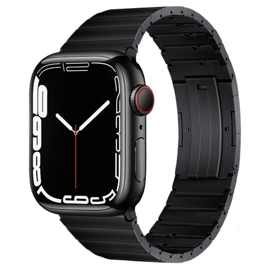 PG65 Single Bead Bamboo Joint Spring Bars Titanium Metal Watch Band, For Apple Watch Series 6 40mm, For Apple Watch Series 6 44mm, For Apple Watch Series 5 44mm, For Apple Watch Series 5 40mm, For Apple Watch Series 4 44mm, For Apple Watch Series 4 40m...