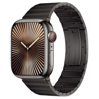 PG65 Single Bead Bamboo Joint Spring Bars Titanium Metal Watch Band, For Apple Watch Series 10 46mm, For Apple Watch Series 10 42mm, For Apple Watch SE 2023 44mm, For Apple Watch SE 2023 40mm, For Apple Watch Ultra 2 49mm, For Apple Watch Series 9 45mm...