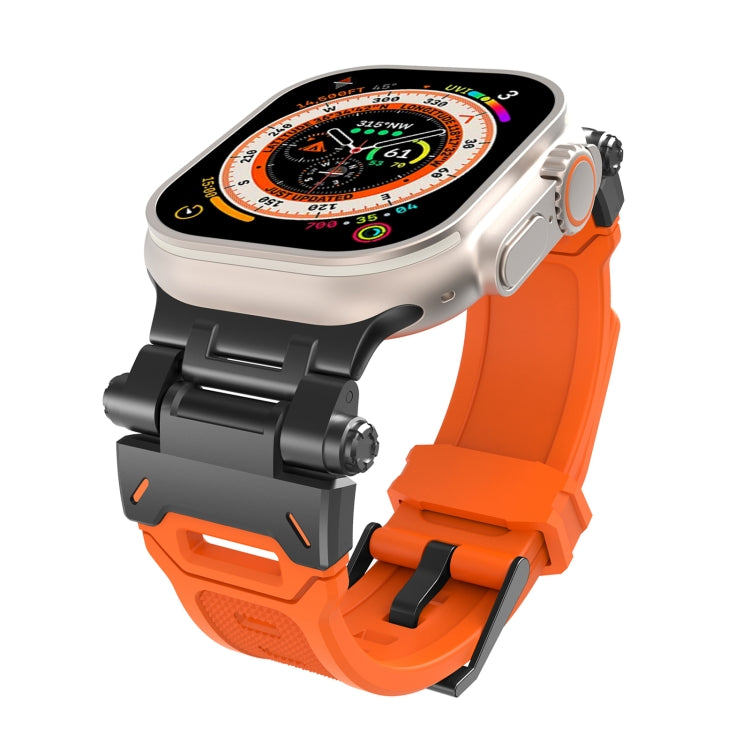 Stainless Steel Connector TPU Watch Band, For Apple Watch SE 2023 44mm, For Apple Watch Ultra 2 49mm