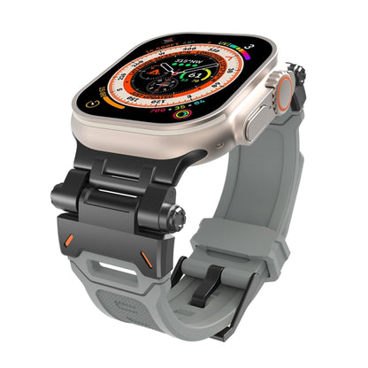 Stainless Steel Connector TPU Watch Band, For Apple Watch SE 2023 44mm, For Apple Watch Ultra 2 49mm