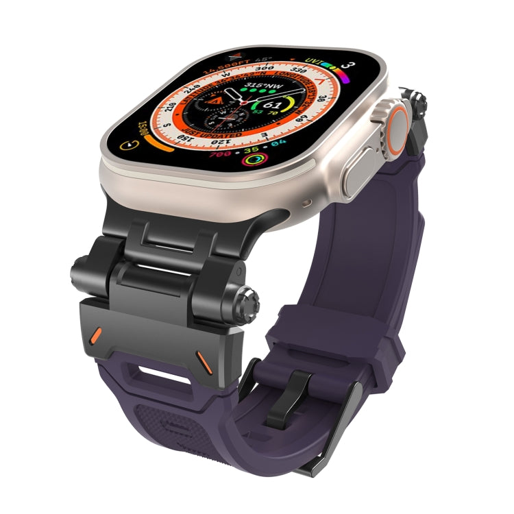 Stainless Steel Connector TPU Watch Band, For Apple Watch SE 2023 44mm, For Apple Watch Ultra 2 49mm