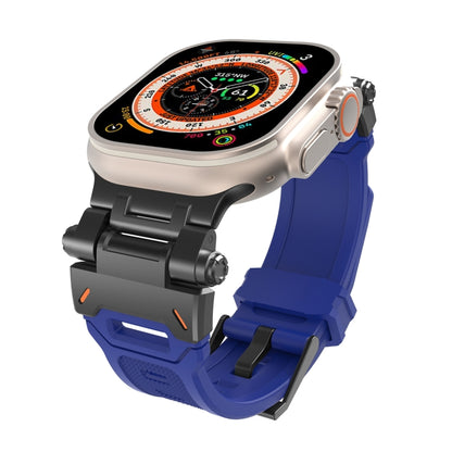 Stainless Steel Connector TPU Watch Band, For Apple Watch Series 9 45mm, For Apple Watch Ultra 49mm
