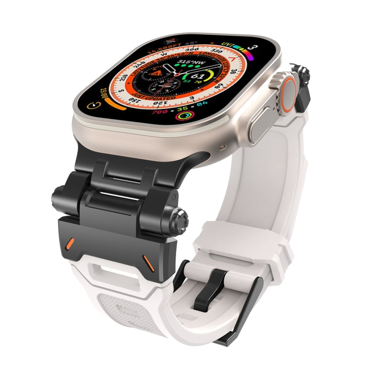 Stainless Steel Connector TPU Watch Band, For Apple Watch Series 6 44mm, For Apple Watch Series 5 44mm
