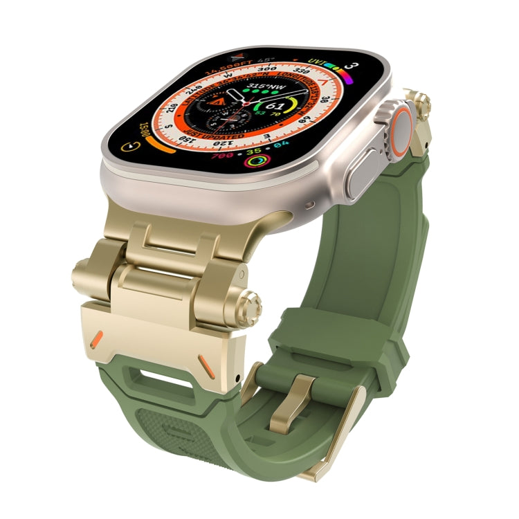 Stainless Steel Connector TPU Watch Band, For Apple Watch Series 6 44mm, For Apple Watch Series 5 44mm