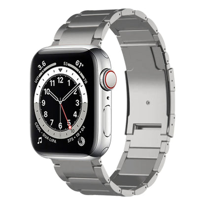 Titanium Metal Watch Band, For Apple Watch Series 7 41mm, For Apple Watch Series 7 45mm, For Apple Watch SE 40mm, For Apple Watch SE 44mm, For Apple Watch Series 6 40mm, For Apple Watch Series 6 44mm, For Apple Watch Series 5 44mm                      ...