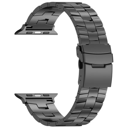 Rice Ears Safety Buckle Titanium Alloy Watch Band, For Apple Watch SE 2023 44mm, For Apple Watch Ultra 2 49mm, For Apple Watch Series 9 45mm, For Apple Watch Ultra 49mm, For Apple Watch Series 8 45mm, For Apple Watch SE 2022 44mm                       ...