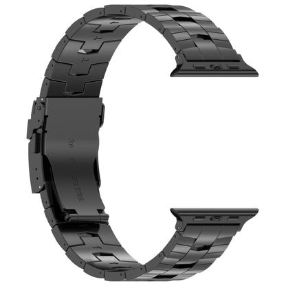 Rice Ears Safety Buckle Titanium Alloy Watch Band, For Apple Watch SE 2023 44mm, For Apple Watch Ultra 2 49mm, For Apple Watch Series 9 45mm, For Apple Watch Ultra 49mm, For Apple Watch Series 8 45mm, For Apple Watch SE 2022 44mm                       ...