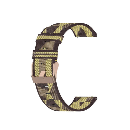 Woven Nylon Textured Strap, Size: Free Size 20mm, For Galaxy Watch 3 41mm