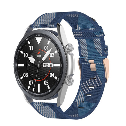Woven Nylon Textured Strap, Size: Free Size 20mm, For Galaxy Watch 3 41mm