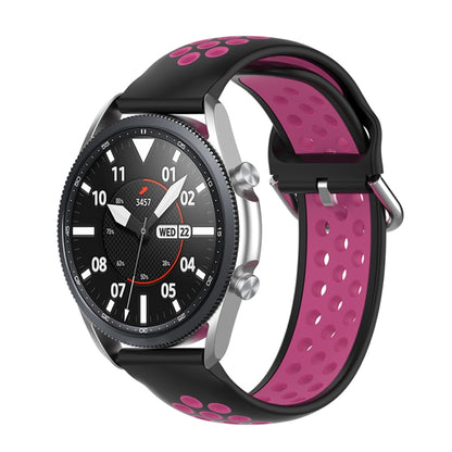 Silicone Sports Two-tone Strap, Size: Free Size 20mm, For Galaxy Watch 3 41mm