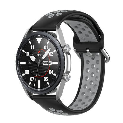 Silicone Sports Two-tone Strap, Size: Free Size 20mm, For Galaxy Watch 3 41mm