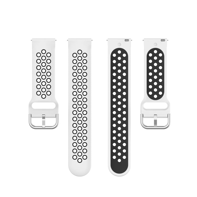 Silicone Sports Two-tone Strap, Size: 22mm, For Galaxy Watch 3 45mm