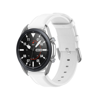 Round Tail Leather Strap, Size: Free Size 22mm, For Galaxy Watch 3 45mm