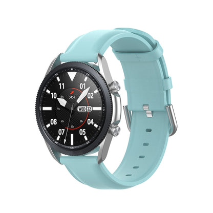 Round Tail Leather Strap, Size: Free Size 22mm, For Galaxy Watch 3 45mm