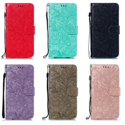 Lace Flower Horizontal Flip Leather Case with Holder & Card Slots & Wallet & Photo Frame, For Samsung Galaxy Note20, For Samsung Galaxy Note20 Ultra
