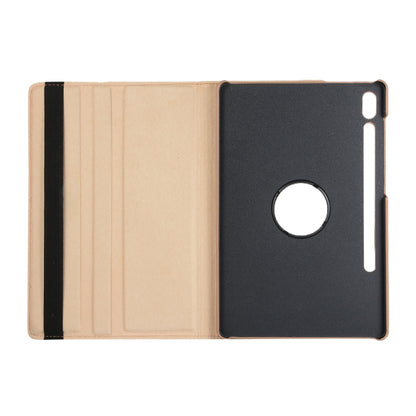 Litchi Texture Horizontal Flip 360 Degrees Rotation Leather Case with Holder, For Samsung Galaxy Tab S7 T870 (2020)