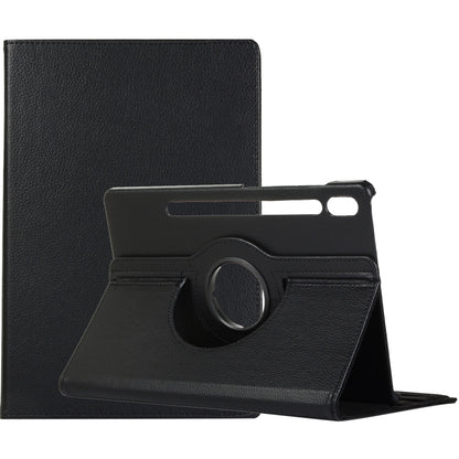 Litchi Texture Horizontal Flip 360 Degrees Rotation Leather Case with Holder, For Samsung Galaxy Tab S7 T870 (2020)