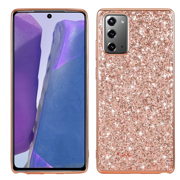 Glitter Powder Shockproof TPU Protective Case, For Xiaomi Redmi Note 9 / 10X 4G, For Xiaomi Note 10 Lite, For Samsung Galaxy Note 20, For Samsung Galaxy A21s, For Samsung Galaxy A41, For Samsung Galaxy A51 5G