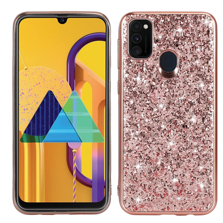 Glitter Powder Shockproof TPU Protective Case, For Xiaomi Redmi Note 9 / 10X 4G, For Xiaomi Note 10 Lite, For Samsung Galaxy Note 20, For Samsung Galaxy A21s, For Samsung Galaxy A41, For Samsung Galaxy A51 5G