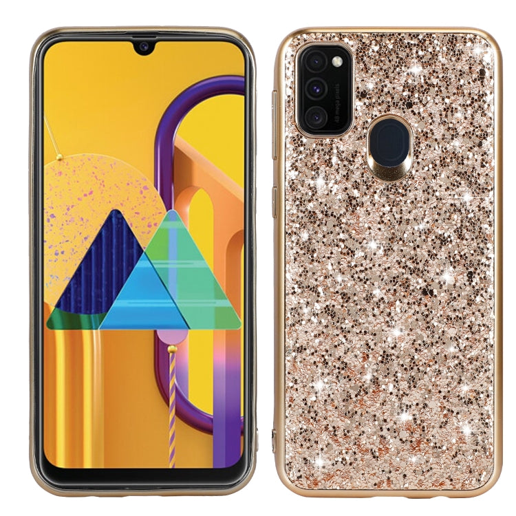 Glitter Powder Shockproof TPU Protective Case, For Xiaomi Redmi Note 9 / 10X 4G, For Xiaomi Note 10 Lite, For Samsung Galaxy Note 20, For Samsung Galaxy A21s, For Samsung Galaxy A41, For Samsung Galaxy A51 5G