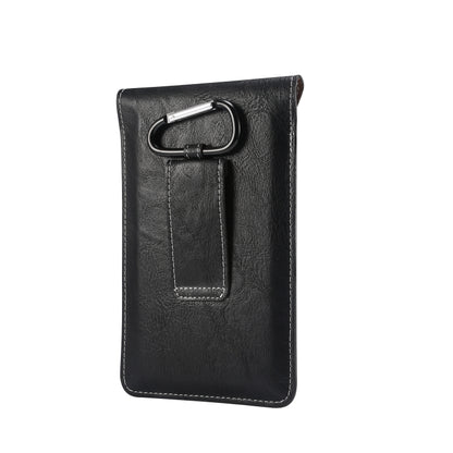 Elephant Texture Men Leisure Simple Universal Mobile Phone Waist Pack Leather Case with Card Slot, Suitable for 6.7-6.9 inch Smartphones, For iPhone 12 Pro Max
