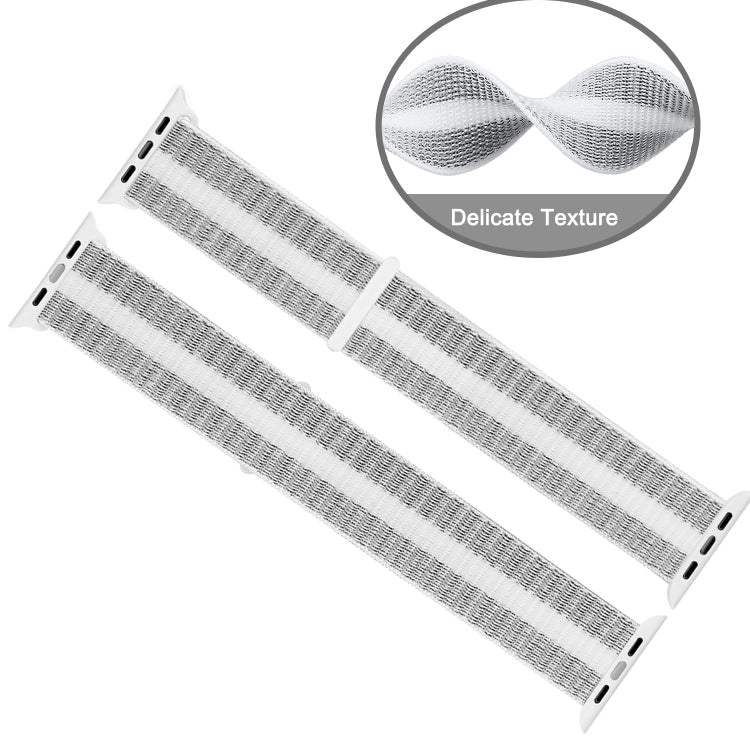 Nylon Loop Watchband, For Apple Watch Series 8&7 41mm / SE 2&6&SE&5&4 40mm / 3&2&1 38mm, For Apple Watch Ultra 49mm / Series 8&7 45mm / SE 2&6&SE&5&4 44mm / 3&2&1 42mm