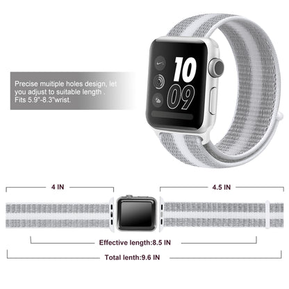 Nylon Loop Watchband, For Apple Watch Series 8&7 41mm / SE 2&6&SE&5&4 40mm / 3&2&1 38mm, For Apple Watch Ultra 49mm / Series 8&7 45mm / SE 2&6&SE&5&4 44mm / 3&2&1 42mm