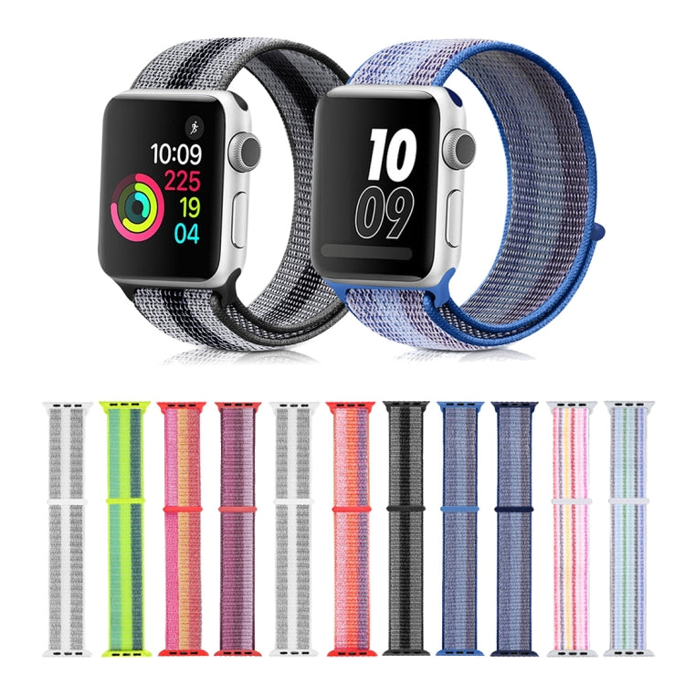 Nylon Loop Watchband, For Apple Watch Series 8&7 41mm / SE 2&6&SE&5&4 40mm / 3&2&1 38mm, For Apple Watch Ultra 49mm / Series 8&7 45mm / SE 2&6&SE&5&4 44mm / 3&2&1 42mm