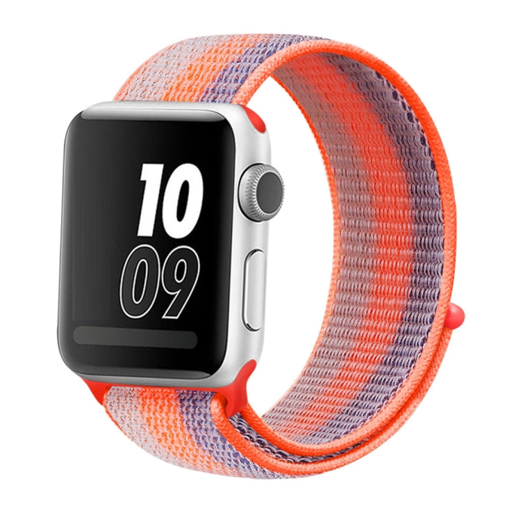 Nylon Loop Watchband, For Apple Watch Series 8&7 41mm / SE 2&6&SE&5&4 40mm / 3&2&1 38mm, For Apple Watch Ultra 49mm / Series 8&7 45mm / SE 2&6&SE&5&4 44mm / 3&2&1 42mm