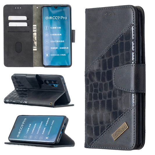 Matching Color Crocodile Texture Horizontal Flip PU Leather Case with Wallet & Holder & Card Slots, For Xiaomi Mi CC9 Pro, For Huawei P40 Lite, For Samsung Galaxy A20e, For Samsung Galaxy A81, For Samsung Galaxy S20+