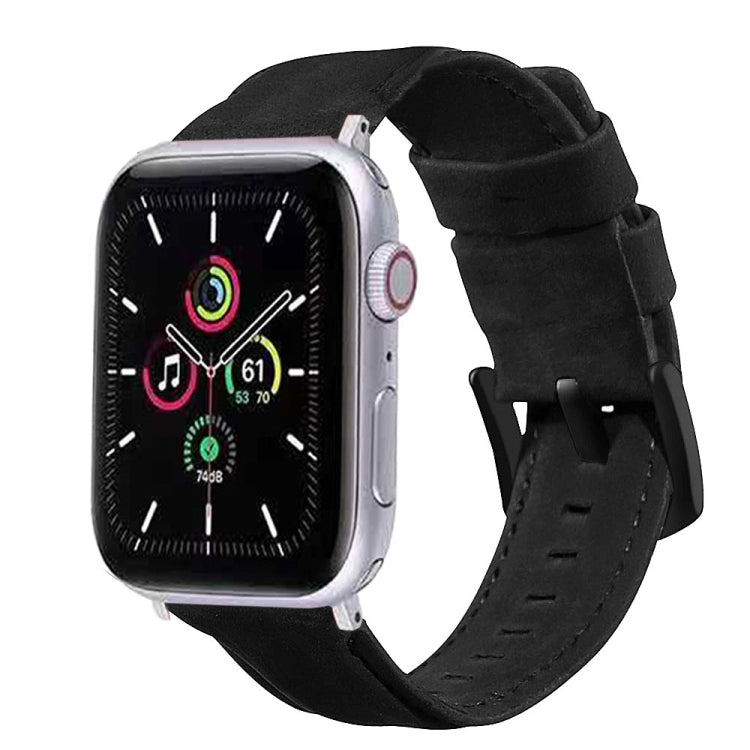 Genuine Leather Replacement Strap Watchband, For Apple Watch 5 & 4 40mm / 3 & 2 & 1 38mm, For Apple Watch 5 & 4 44mm / 3 & 2 & 1 42mm