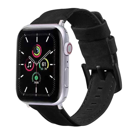 Genuine Leather Replacement Strap Watchband, For Apple Watch 5 & 4 40mm / 3 & 2 & 1 38mm, For Apple Watch 5 & 4 44mm / 3 & 2 & 1 42mm