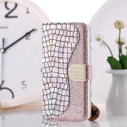 Laser Glitter Powder Matching Crocodile Texture Horizontal Flip Leather Case with Card Slots & Holder & Wallet, For iPhone 12 mini, For iPhone 12 / 12 Pro, For iPhone 12 Pro Max, For Samsung Galaxy Note20, For Samsung Galaxy Note20 Ultra               ...