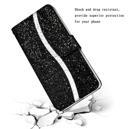 Glitter Powder Horizontal Flip Leather Case with Card Slots & Holder & Lanyard, For Samsung Galaxy A21s, For Samsung Galaxy Note 20, For Samsung Galaxy Note 20 Ultra