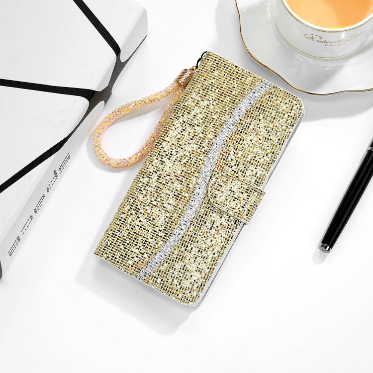 Glitter Powder Horizontal Flip Leather Case with Card Slots & Holder & Lanyard, For Samsung Galaxy A21s, For Samsung Galaxy Note 20, For Samsung Galaxy Note 20 Ultra