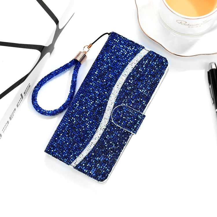 Glitter Powder Horizontal Flip Leather Case with Card Slots & Holder & Lanyard, For Samsung Galaxy A21s, For Samsung Galaxy Note 20, For Samsung Galaxy Note 20 Ultra