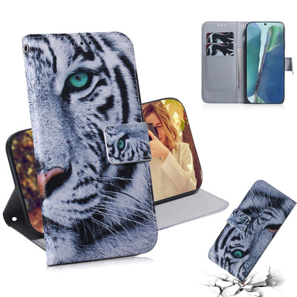 Coloured Drawing Horizontal Flip Leather Case, with Holder & Card Slots & Wallet, For Samsung Galaxy Note 20, For Samsung Galaxy Note 20 Ultra