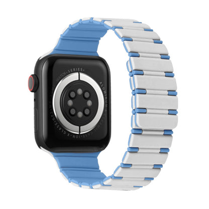 Two-color Magnetic Silicone Watch Band, For Apple Watch Series 3 38mm, For Apple Watch Series 3 42mm