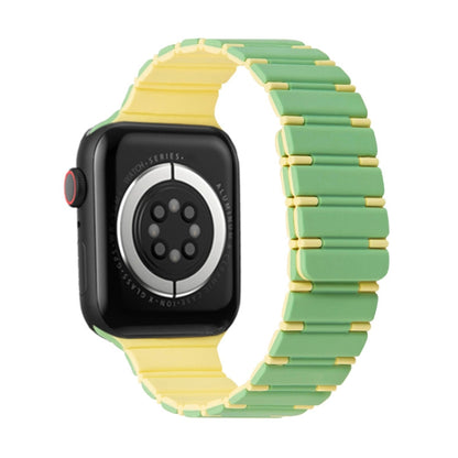 Two-color Magnetic Silicone Watch Band, For Apple Watch Series 3 38mm, For Apple Watch Series 3 42mm