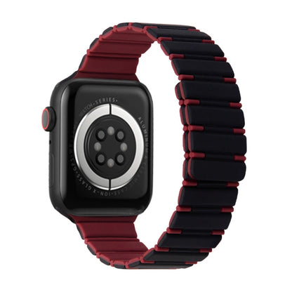 Two-color Magnetic Silicone Watch Band, For Apple Watch Series 3 38mm, For Apple Watch Series 3 42mm