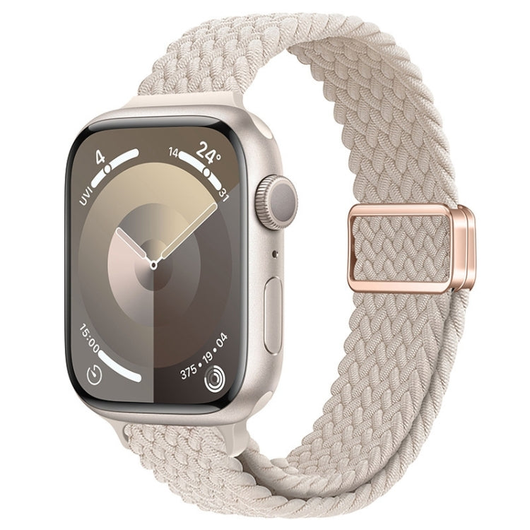 Slim Magnetic Buckle Nylon Braided Watch Band, For Apple Watch SE 2023 44mm, For Apple Watch SE 2023 40mm