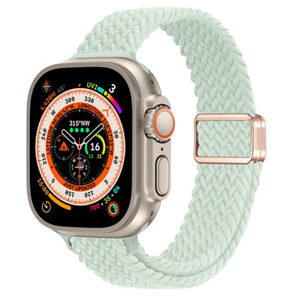 Slim Magnetic Buckle Nylon Braided Watch Band, For Apple Watch Series 9 41mm, For Apple Watch Ultra 49mm
