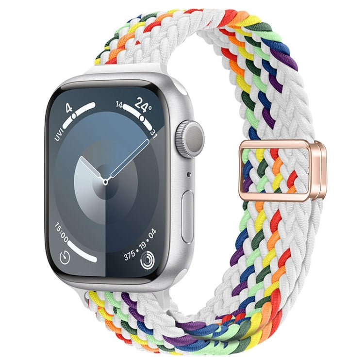 Slim Magnetic Buckle Nylon Braided Watch Band, For Apple Watch SE 2022 40mm, For Apple Watch SE 2022 44mm