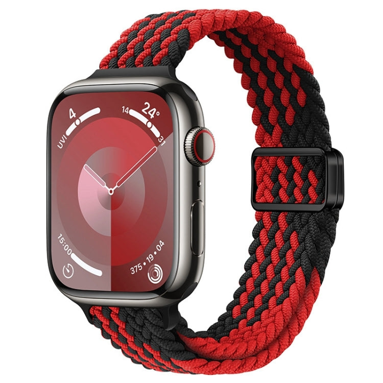 Slim Magnetic Buckle Nylon Braided Watch Band, For Apple Watch SE 2022 40mm, For Apple Watch SE 2022 44mm