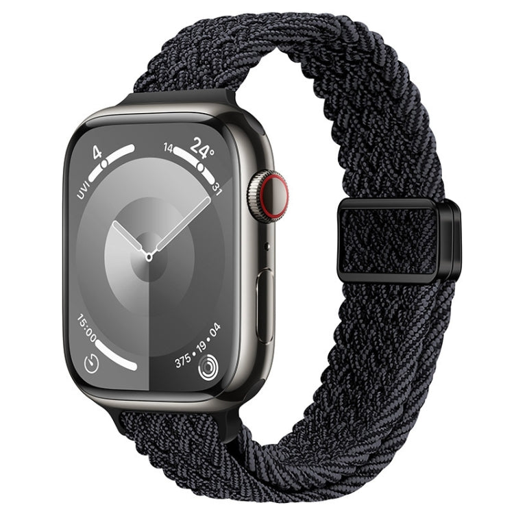 Slim Magnetic Buckle Nylon Braided Watch Band, For Apple Watch SE 2022 40mm, For Apple Watch SE 2022 44mm