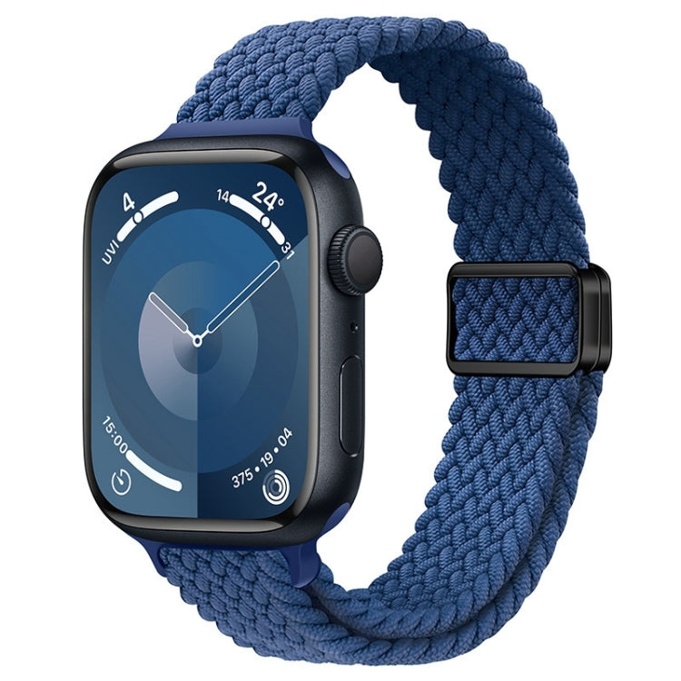Slim Magnetic Buckle Nylon Braided Watch Band, For Apple Watch SE 2022 40mm, For Apple Watch SE 2022 44mm