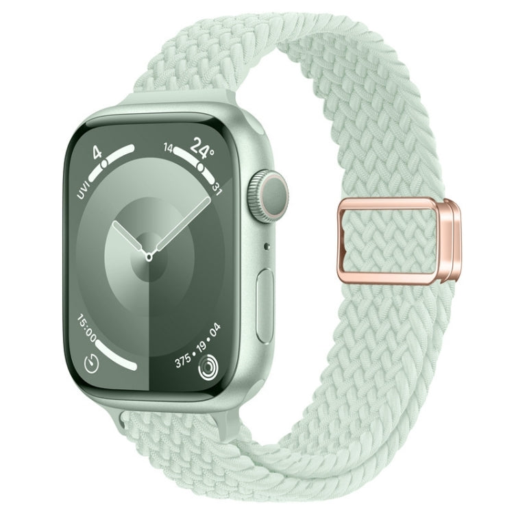 Slim Magnetic Buckle Nylon Braided Watch Band, For Apple Watch Series 7 41mm, For Apple Watch Series 7 45mm