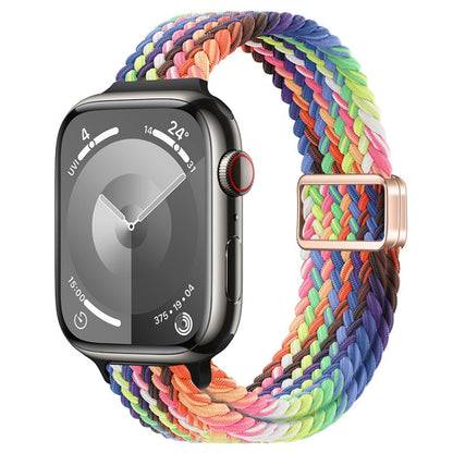 Slim Magnetic Buckle Nylon Braided Watch Band, For Apple Watch Series 5 44mm, For Apple Watch Series 5 40mm