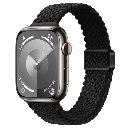 Slim Magnetic Buckle Nylon Braided Watch Band, For Apple Watch Series 5 44mm, For Apple Watch Series 5 40mm